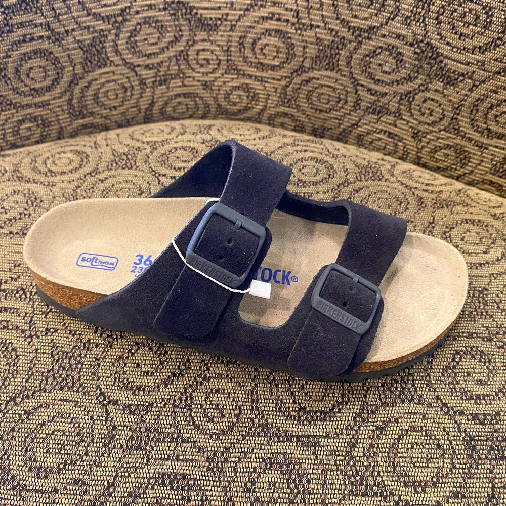 Birkenstock - Arizona Suede Leather Midnight - Multiple Sizes (NEW W/ TAGS) - Picture 1 of 2